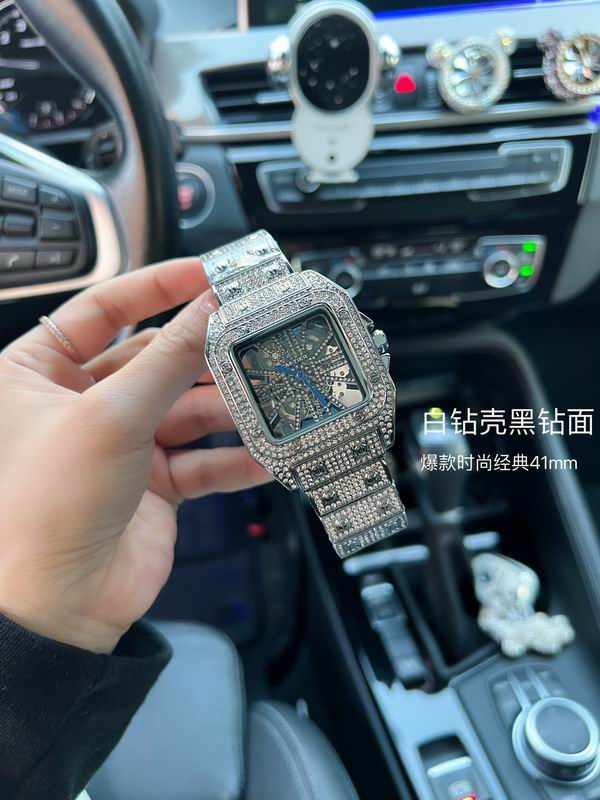 Iced Square Luxury Watch