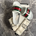 G white sandals