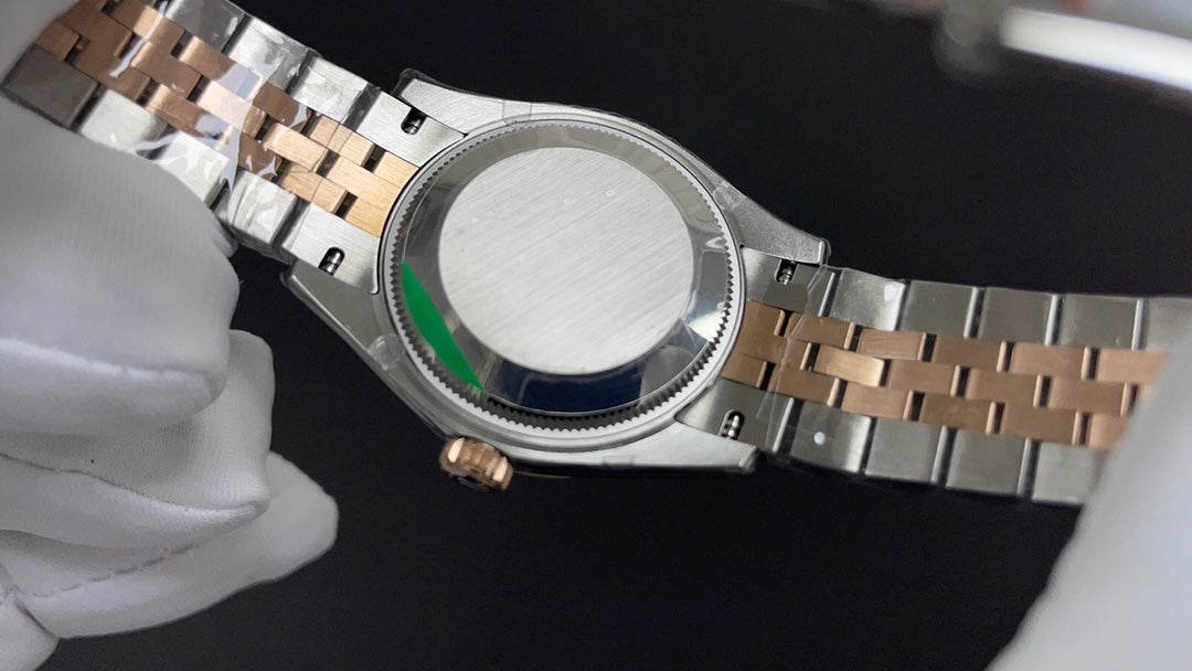 Two-Tone Chocolate Dial Watch