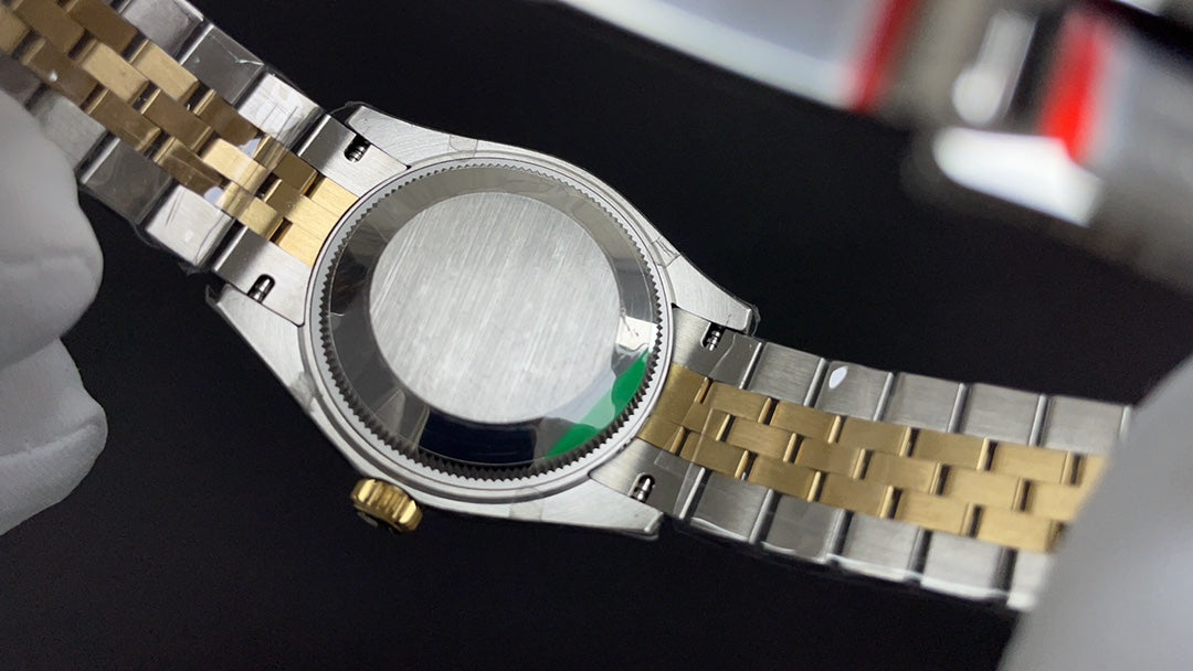 Gold Green Automatic Watch 31 mm